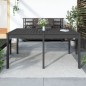 vidaXL Gartentisch Grau 159,5x82,5x76 cm Massivholz Kiefer vidaXL Gartentisch Grau 159,5x82,5x76 cm Massivholz Kiefer