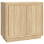 vidaXL Sideboard Sonoma-Eiche 80x34x75 cm Holzwerkstoff vidaXL Sideboard Sonoma-Eiche 80x34x75 cm Holzwerkstoff
