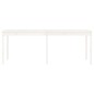vidaXL Gartentisch Weiß 203,5x100x76 cm Massivholz Kiefer vidaXL Gartentisch Weiß 203,5x100x76 cm Massivholz Kiefer