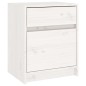 vidaXL Nachttische 2 Stk. Weiß 40x31x50 cm Massivholz Kiefer vidaXL Nachttische 2 Stk. Weiß 40x31x50 cm Massivholz Kiefer