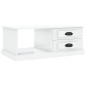 vidaXL Couchtisch Hochglanz-Weiß 90x50x35 cm Holzwerkstoff vidaXL Couchtisch Hochglanz-Weiß 90x50x35 cm Holzwerkstoff