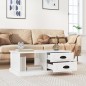 vidaXL Couchtisch Hochglanz-Weiß 90x50x35 cm Holzwerkstoff vidaXL Couchtisch Hochglanz-Weiß 90x50x35 cm Holzwerkstoff