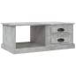 vidaXL Couchtisch Betongrau 90x50x35 cm Holzwerkstoff vidaXL Couchtisch Betongrau 90x50x35 cm Holzwerkstoff
