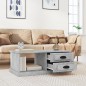 vidaXL Couchtisch Betongrau 90x50x35 cm Holzwerkstoff vidaXL Couchtisch Betongrau 90x50x35 cm Holzwerkstoff