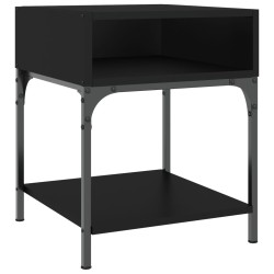 vidaXL Nachttisch Schwarz 40x41x50 cm Holzwerkstoff