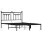 vidaXL Bettgestell mit Kopfteil Metall Schwarz 140x200 cm vidaXL Bettgestell mit Kopfteil Metall Schwarz 140x200 cm