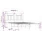 vidaXL Bettgestell mit Kopfteil Metall Schwarz 140x200 cm vidaXL Bettgestell mit Kopfteil Metall Schwarz 140x200 cm