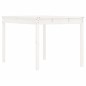 vidaXL Gartentisch Weiß 121x82,5x76 cm Massivholz Kiefer vidaXL Gartentisch Weiß 121x82,5x76 cm Massivholz Kiefer
