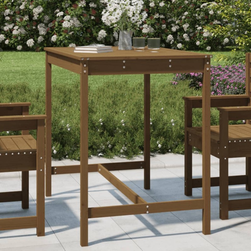vidaXL Gartentisch Honigbraun 121x82,5x110 cm Massivholz Kiefer vidaXL Gartentisch Honigbraun 121x82,5x110 cm Massivholz Kiefer
