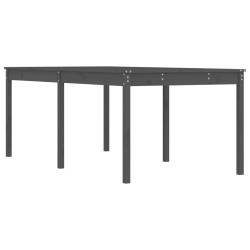 vidaXL Gartentisch Grau 203,5x100x76 cm Massivholz Kiefer