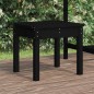 vidaXL Gartenbank Schwarz 50x44x45 cm Massivholz Kiefer vidaXL Gartenbank Schwarz 50x44x45 cm Massivholz Kiefer