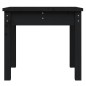 vidaXL Gartenbank Schwarz 50x44x45 cm Massivholz Kiefer vidaXL Gartenbank Schwarz 50x44x45 cm Massivholz Kiefer