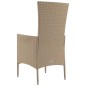 Gartenstühle mit Kissen 4 Stk. Poly Rattan Beige Gartenstühle mit Kissen 4 Stk. Poly Rattan Beige