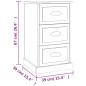 vidaXL Nachttisch Betongrau 39x39x67 cm Holzwerkstoff vidaXL Nachttisch Betongrau 39x39x67 cm Holzwerkstoff