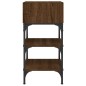vidaXL Nachttisch Braun Eichen-Optik 35x34,5x70 cm Holzwerkstoff vidaXL Nachttisch Braun Eichen-Optik 35x34,5x70 cm Holzwerkstoff