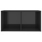 vidaXL TV-Schrank Hochglanz-Grau 72x35x36,5 cm Holzwerkstoff vidaXL TV-Schrank Hochglanz-Grau 72x35x36,5 cm Holzwerkstoff