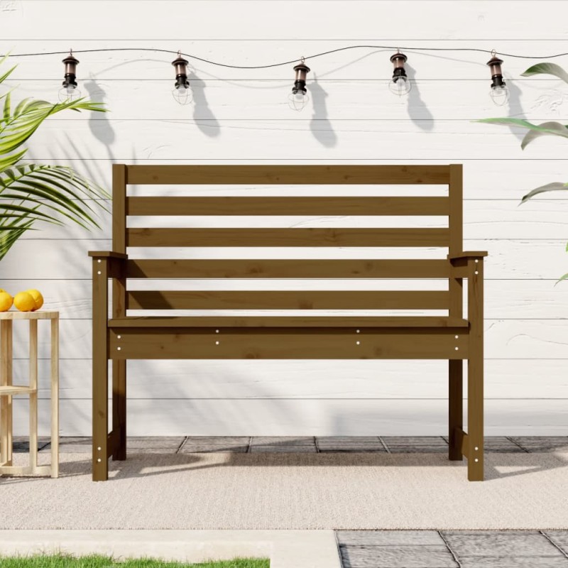 vidaXL Gartenbank Honigbraun 109x48x91,5 cm Massivholz Kiefer vidaXL Gartenbank Honigbraun 109x48x91,5 cm Massivholz Kiefer