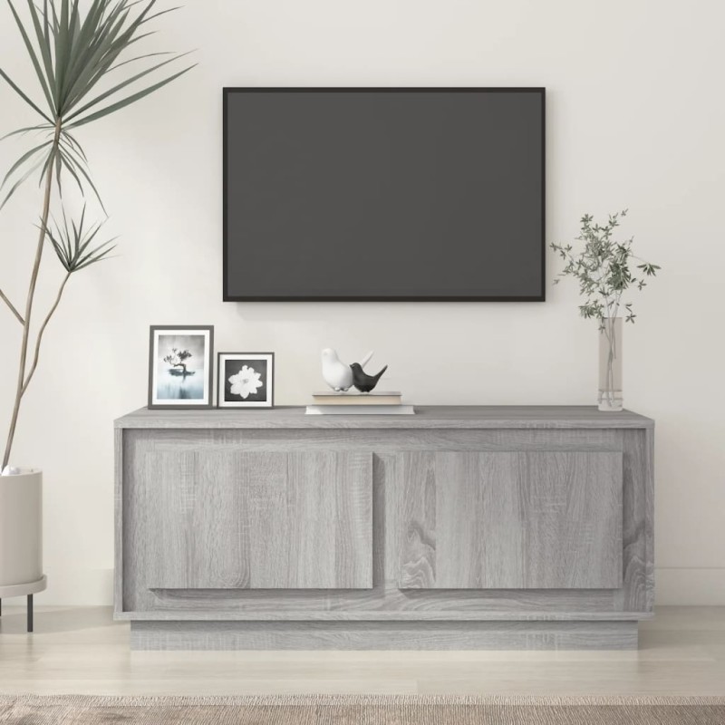vidaXL Couchtisch Grau Sonoma 102x50x44 cm Holzwerkstoff vidaXL Couchtisch Grau Sonoma 102x50x44 cm Holzwerkstoff