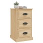 vidaXL Nachttisch Sonoma-Eiche 39x39x67 cm Holzwerkstoff vidaXL Nachttisch Sonoma-Eiche 39x39x67 cm Holzwerkstoff