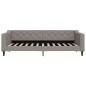 vidaXL Tagesbett Taupe 90x200 cm Stoff vidaXL Tagesbett Taupe 90x200 cm Stoff