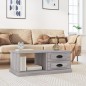 vidaXL Couchtisch Grau Sonoma 90x50x35 cm Holzwerkstoff vidaXL Couchtisch Grau Sonoma 90x50x35 cm Holzwerkstoff