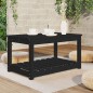 vidaXL Gartentisch Schwarz 82,5x50,5x45 cm Massivholz Kiefer vidaXL Gartentisch Schwarz 82,5x50,5x45 cm Massivholz Kiefer