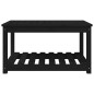 vidaXL Gartentisch Schwarz 82,5x50,5x45 cm Massivholz Kiefer vidaXL Gartentisch Schwarz 82,5x50,5x45 cm Massivholz Kiefer