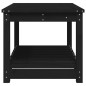 vidaXL Gartentisch Schwarz 82,5x50,5x45 cm Massivholz Kiefer vidaXL Gartentisch Schwarz 82,5x50,5x45 cm Massivholz Kiefer