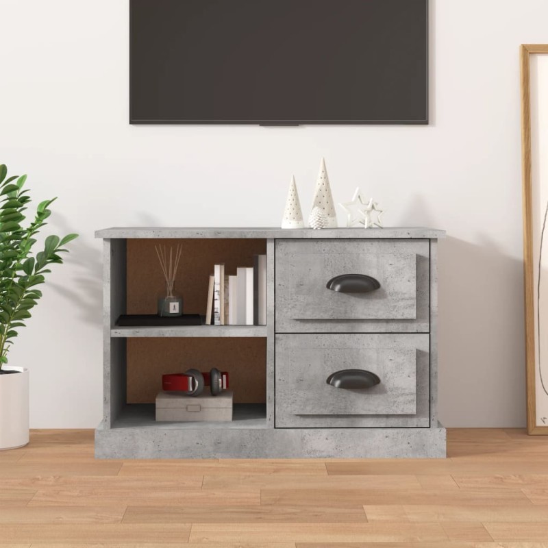 vidaXL TV-Schrank Betongrau 73x35,5x47,5 cm Holzwerkstoff vidaXL TV-Schrank Betongrau 73x35,5x47,5 cm Holzwerkstoff