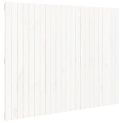 vidaXL Wand-Kopfteil Weiß 146,5x3x110 cm Massivholz Kiefer