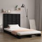 vidaXL Wand-Kopfteil Schwarz 126x3x91,5 cm Massivholz Kiefer