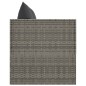 Outdoor-Loungebett mit Kissen Grau Poly Rattan Outdoor-Loungebett mit Kissen Grau Poly Rattan