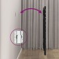 vidaXL Wand-Kopfteil Schwarz 126x3x91,5 cm Massivholz Kiefer