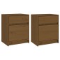 vidaXL Nachttische 2 Stk. Honigbraun 40x31x50 cm Massivholz Kiefer vidaXL Nachttische 2 Stk. Honigbraun 40x31x50 cm Massivholz Kiefer