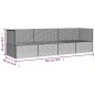 Outdoor-Loungebett mit Kissen Grau Poly Rattan Outdoor-Loungebett mit Kissen Grau Poly Rattan