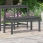vidaXL Gartenbank Grau 109x44x45 cm Massivholz Kiefer vidaXL Gartenbank Grau 109x44x45 cm Massivholz Kiefer