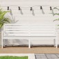 vidaXL Gartenbank Weiß 203,5x48x91,5 cm Massivholz Kiefer vidaXL Gartenbank Weiß 203,5x48x91,5 cm Massivholz Kiefer