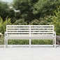 vidaXL Gartenbank Weiß 203,5x48x91,5 cm Massivholz Kiefer vidaXL Gartenbank Weiß 203,5x48x91,5 cm Massivholz Kiefer