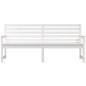 vidaXL Gartenbank Weiß 203,5x48x91,5 cm Massivholz Kiefer vidaXL Gartenbank Weiß 203,5x48x91,5 cm Massivholz Kiefer