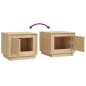 vidaXL Couchtisch Sonoma-Eiche 51x50x44 cm Holzwerkstoff vidaXL Couchtisch Sonoma-Eiche 51x50x44 cm Holzwerkstoff