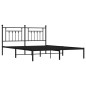 vidaXL Bettgestell mit Kopfteil Metall Schwarz 160x200 cm vidaXL Bettgestell mit Kopfteil Metall Schwarz 160x200 cm