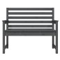 vidaXL Gartenbank Grau 109x48x91,5 cm Massivholz Kiefer vidaXL Gartenbank Grau 109x48x91,5 cm Massivholz Kiefer