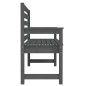 vidaXL Gartenbank Grau 109x48x91,5 cm Massivholz Kiefer vidaXL Gartenbank Grau 109x48x91,5 cm Massivholz Kiefer