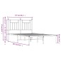 vidaXL Bettgestell mit Kopfteil Metall Schwarz 120x200 cm vidaXL Bettgestell mit Kopfteil Metall Schwarz 120x200 cm