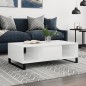 vidaXL Couchtisch Hochglanz-Weiß 104x60x35 cm Holzwerkstoff vidaXL Couchtisch Hochglanz-Weiß 104x60x35 cm Holzwerkstoff