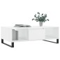 vidaXL Couchtisch Hochglanz-Weiß 104x60x35 cm Holzwerkstoff vidaXL Couchtisch Hochglanz-Weiß 104x60x35 cm Holzwerkstoff