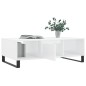 vidaXL Couchtisch Hochglanz-Weiß 104x60x35 cm Holzwerkstoff vidaXL Couchtisch Hochglanz-Weiß 104x60x35 cm Holzwerkstoff