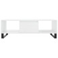 vidaXL Couchtisch Hochglanz-Weiß 104x60x35 cm Holzwerkstoff vidaXL Couchtisch Hochglanz-Weiß 104x60x35 cm Holzwerkstoff