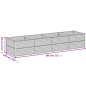 vidaXL Hochbeet 386x100x69 cm Cortenstahl vidaXL Hochbeet 386x100x69 cm Cortenstahl
