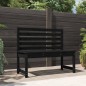 vidaXL Gartenbank Schwarz 109 cm Massivholz Kiefer vidaXL Gartenbank Schwarz 109 cm Massivholz Kiefer